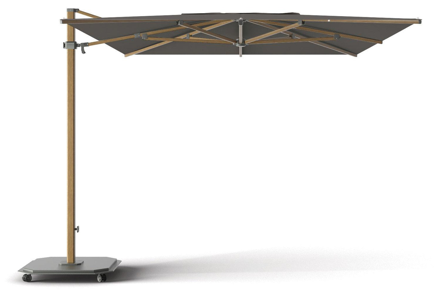 Jardinico JCP-401 Sidepost 10' x 14' Rectangular Umbrella