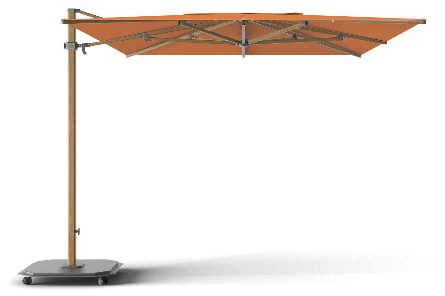 Jardinico JCP-401 Sidepost 10' x 14' Rectangular Umbrella
