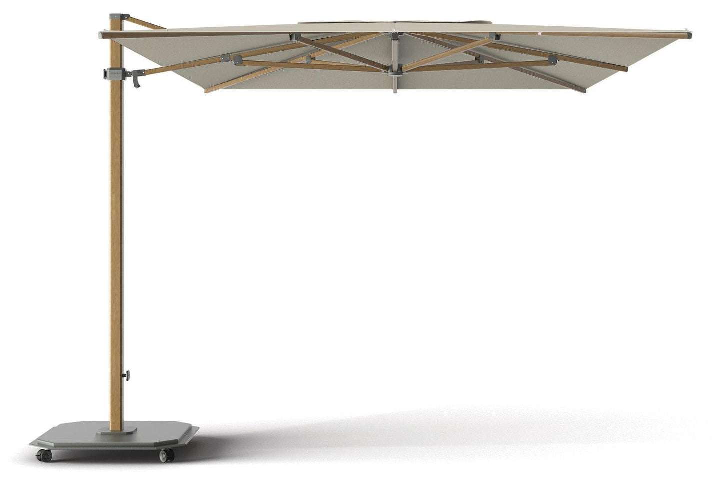 Jardinico JCP-401 Sidepost 10' x 14' Rectangular Umbrella