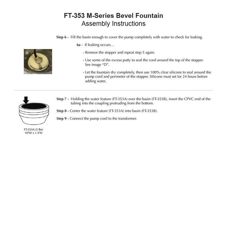 Campania International M-Series Bevel Fountain