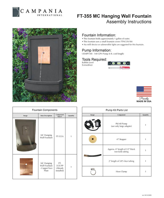 Campania International MC-5 Fountain