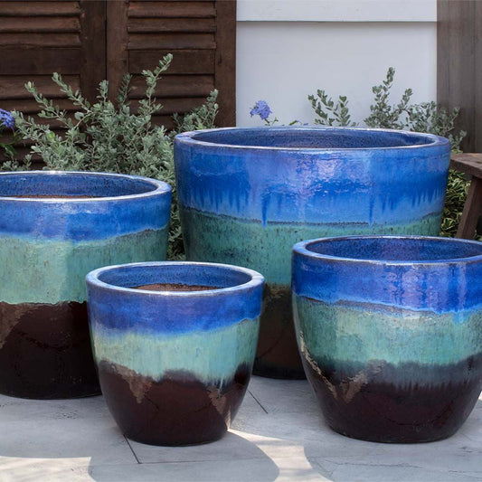 Campania Ocho Planter Nested Set of 4 | Glazed Collection