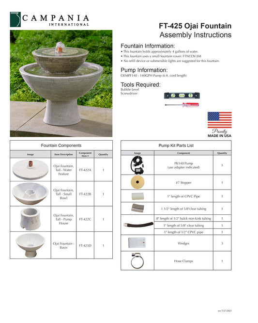 Campania International Ojai Fountain