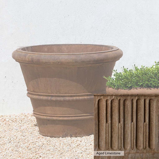 Campania International Classic Rolled Rim 20.75-inch Planter