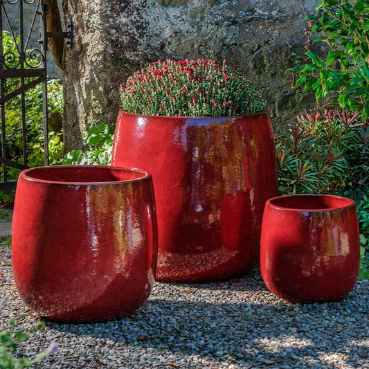 Campania Potrero Planter Nested Set of 3 | Glazed Collection