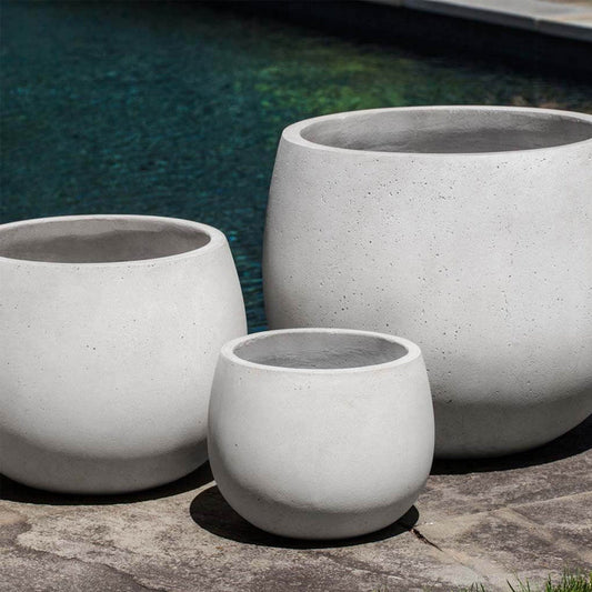 Campania Sandos Planter Nested Set of 3 | Fiber Cement Collection