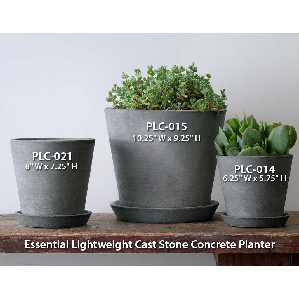 Campania Essential Lightweight Cast Stone Concrete Planter