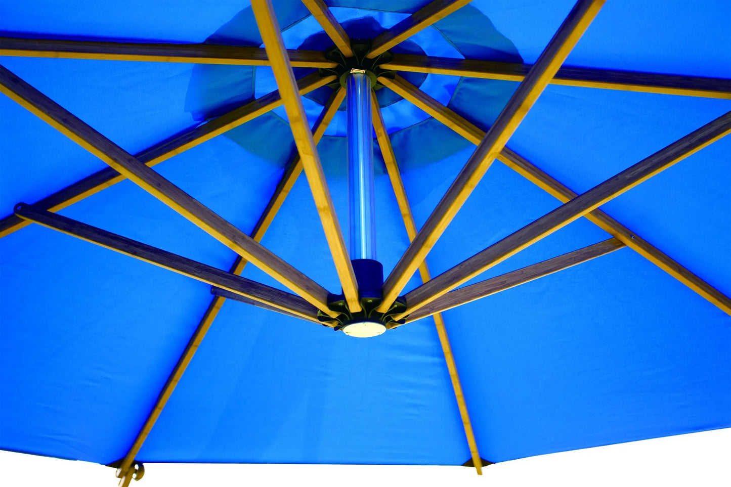 Bambrella Sirocco Side Wind Bamboo Cantilever Outdoor Umbrella