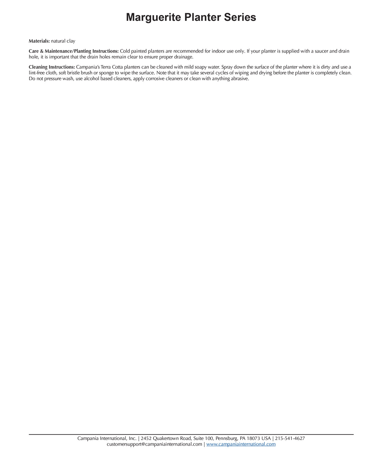 Campania Marguerite Large Round | Cold Painted Terra Cotta Planter