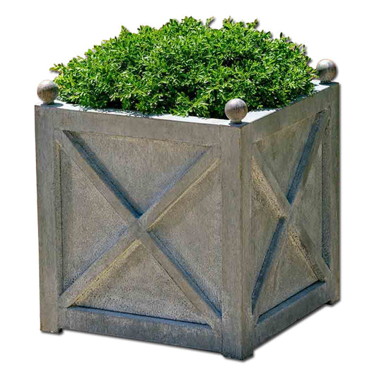 Campania Square Villandry Large Planter - Zinc