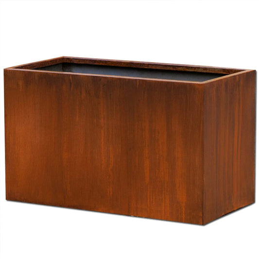 Campania Steel Box Planter Set of 2 | Lightweight Steel Collection