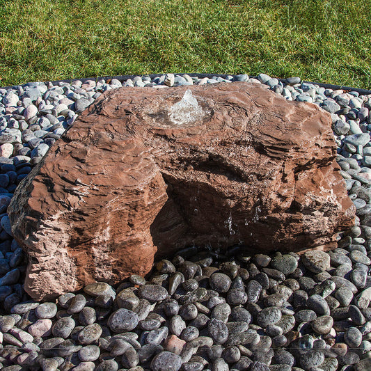 Blue Thumb Horseshoe Falls GFRC Boulder Fountain - Complete Kit