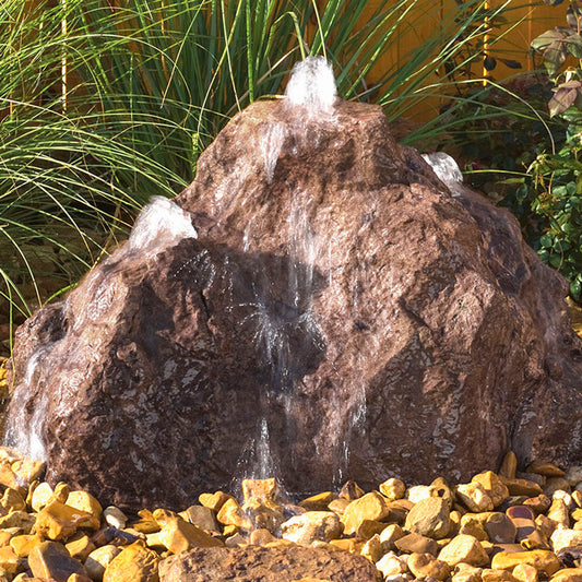 Blue Thumb Triple Cascade GFRC Boulder Fountain