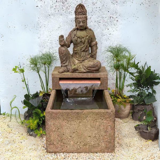 Campania International Antique Quan Yin Buddha Fountain