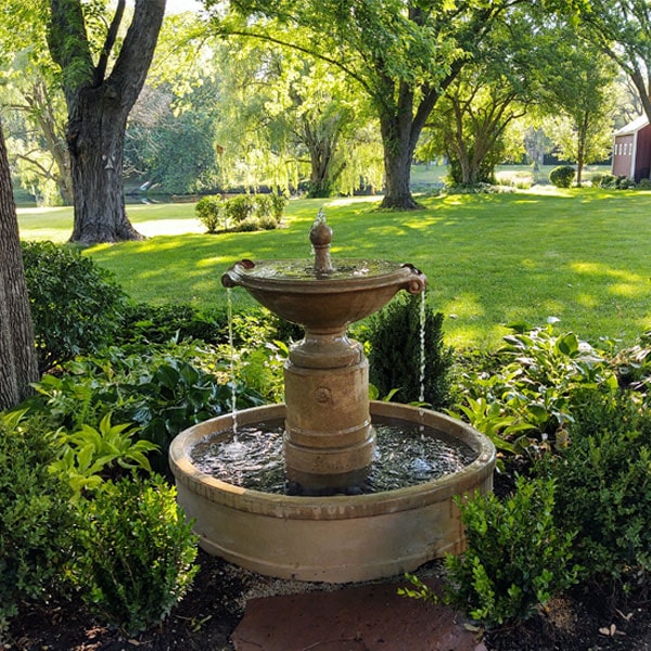 Borghese Garden Water Fountain with Basin Campania International