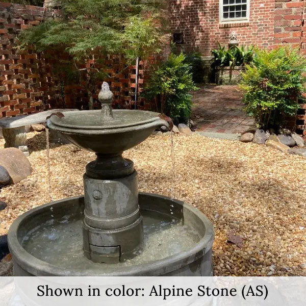 Borghese Garden Water Fountain with Basin Campania International