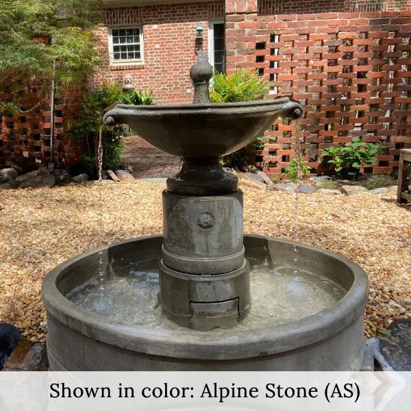 Borghese Garden Water Fountain with Basin Campania International