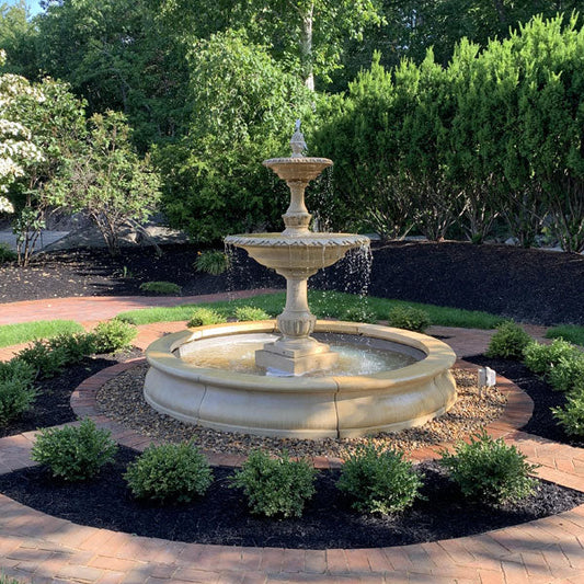 Campania International Charleston Fountain in Basin