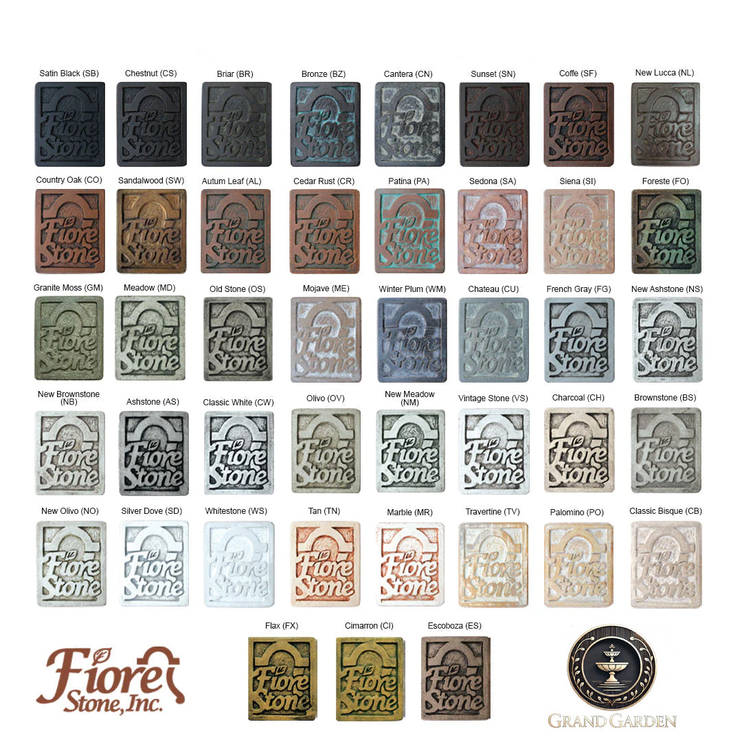 Fiore Mediterranean 3-Tier Concrete Pond Fountain - #LG134FRG