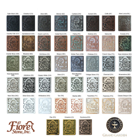 Fiore Stone Cavalli 2 Tiered Fountain with Bracci Basin in Cast Stone