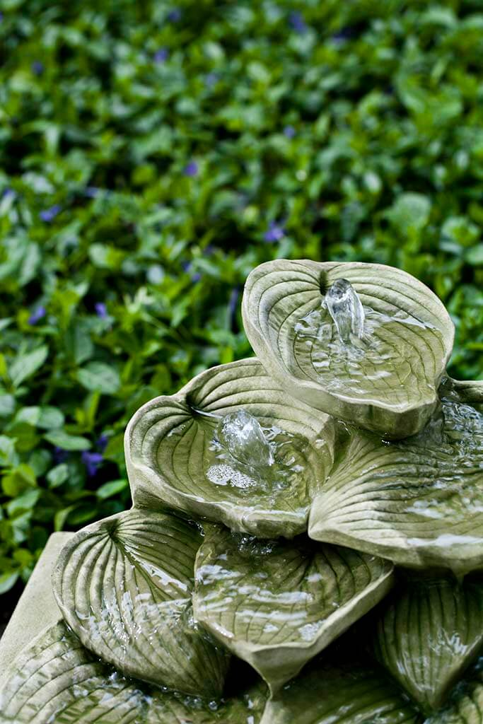 Campania International Cascading Hosta Garden Water Fountain