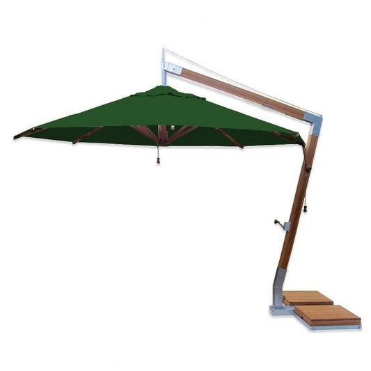 Bambrella Levante Side Wind 11.5 Round Cantilever Outdoor Umbrella