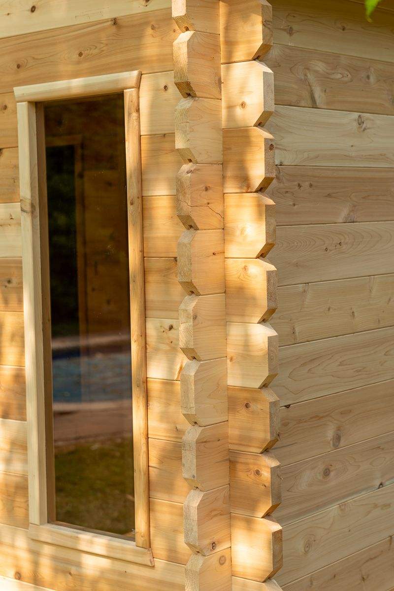 6 Person Cabin Sauna with Changeroom - Georgian
