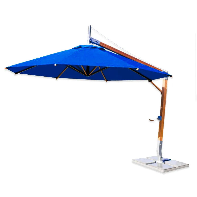Bambrella Sirocco Side Wind Bamboo Cantilever Outdoor Umbrella