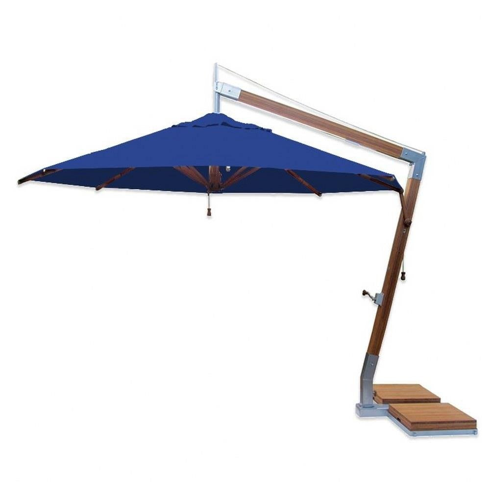 Bambrella Levante Side Wind 11.5 Round Cantilever Outdoor Umbrella