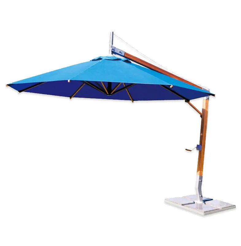Bambrella Sirocco Side Wind Bamboo Cantilever Outdoor Umbrella