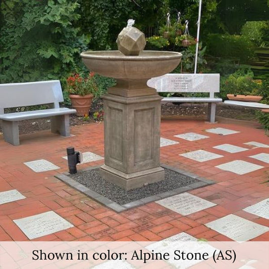 Campania International Polyhedron Outdoor Water Fountain