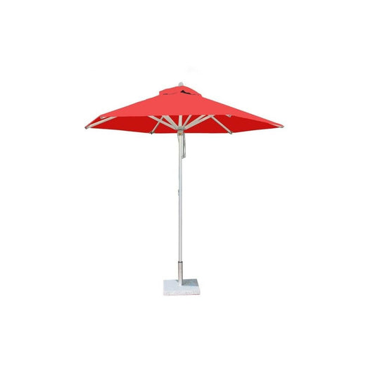 Bambrella Santa Ana Round Aluminum Market Umbrella with Pulley Lift