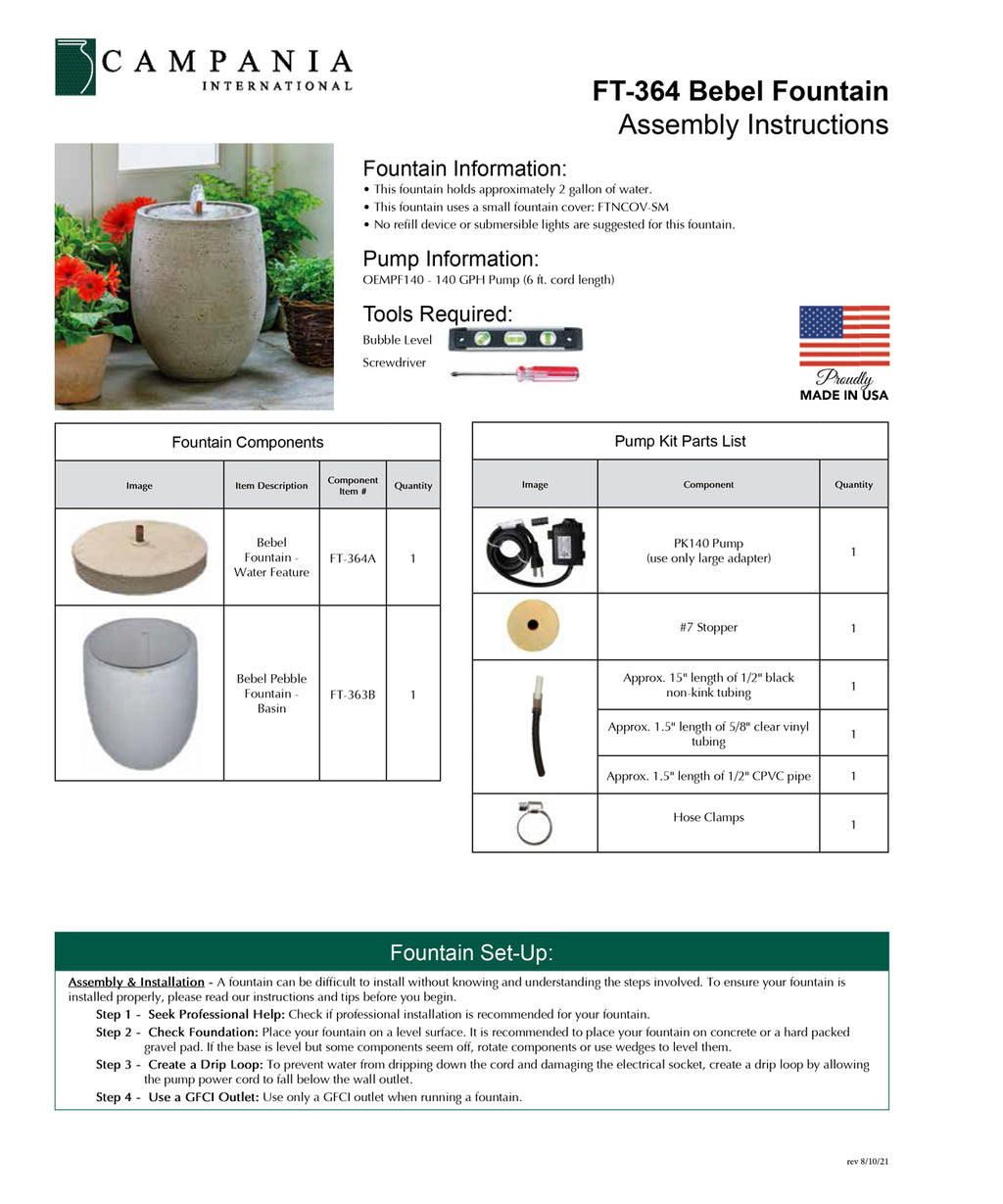 Campania International Bebel Fountain