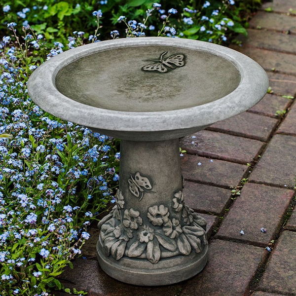 Campania International Spring Meadow Birdbath #B-169