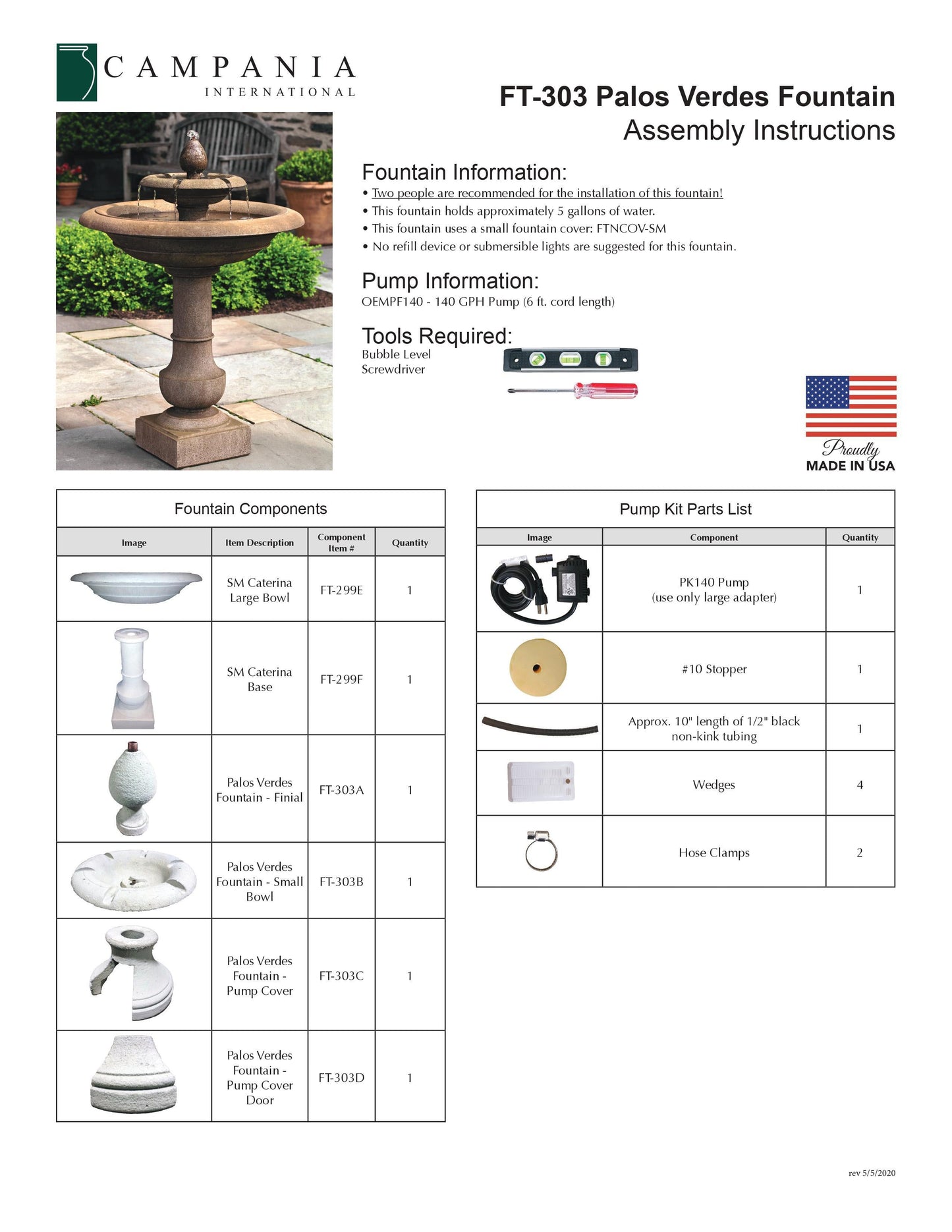 Campania International Charente Fountain