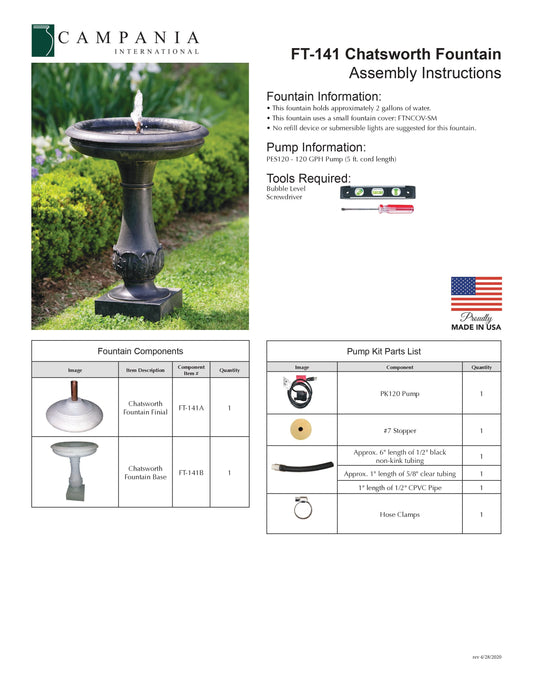 Campania International Chatsworth Fountain