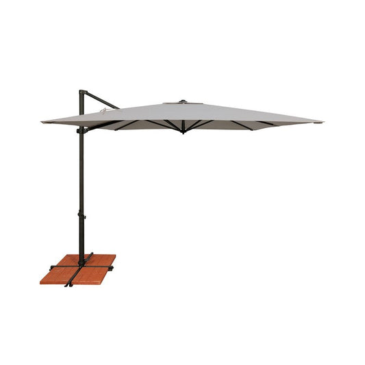 SimplyShades Skye 8.6' Square Cantilever Umbrella with Cross Bar Stand