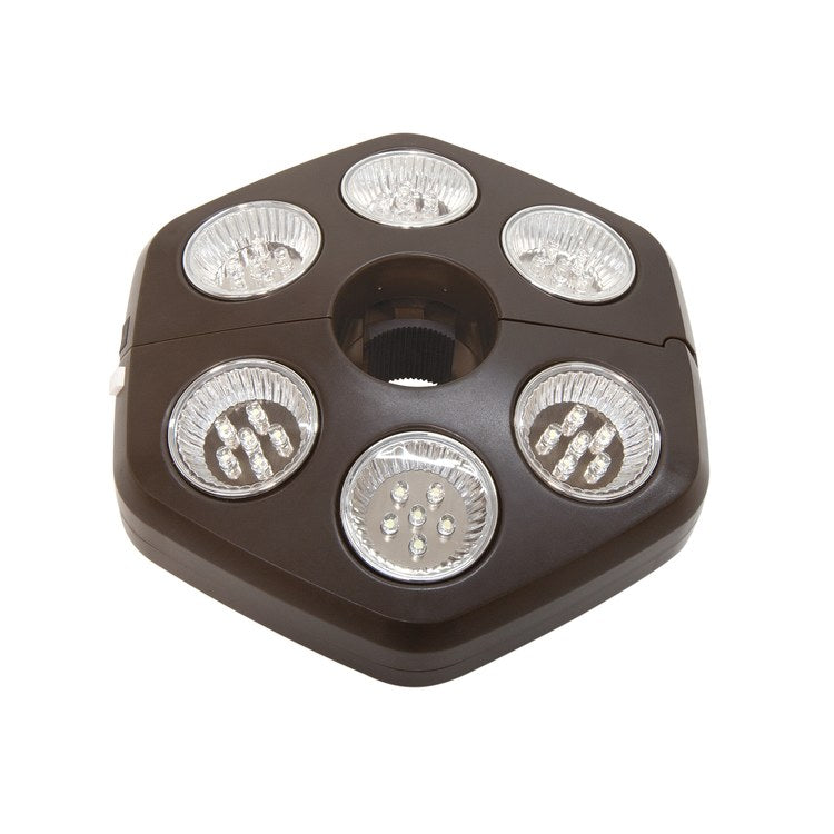 SimplyShades Selene Battery-Powered Hexagon Umbrella Light