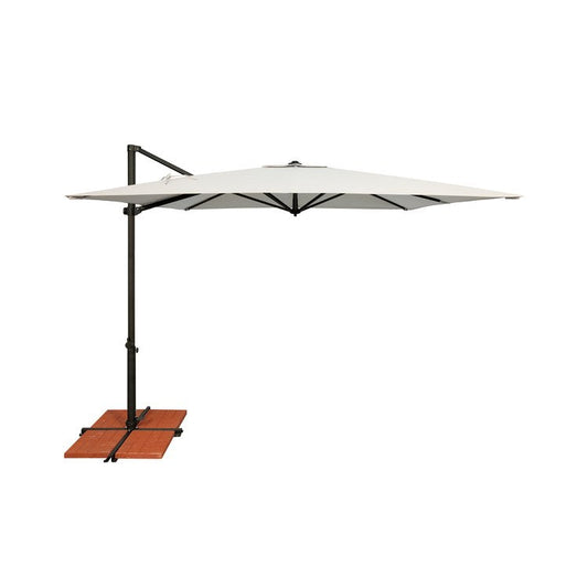 SimplyShades Skye 8.6' Square Cantilever Umbrella with Cross Bar Stand
