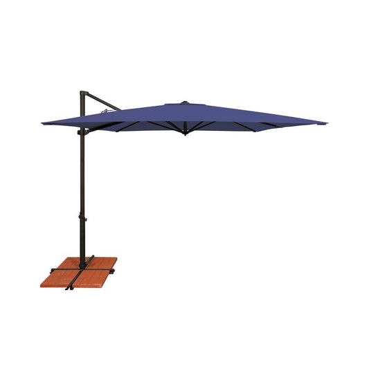 SimplyShades Skye 8.6' Square Cantilever Umbrella with Cross Bar Stand