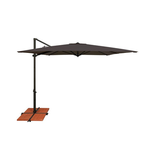 SimplyShades Skye 8.6' Square Cantilever Umbrella with Cross Bar Stand