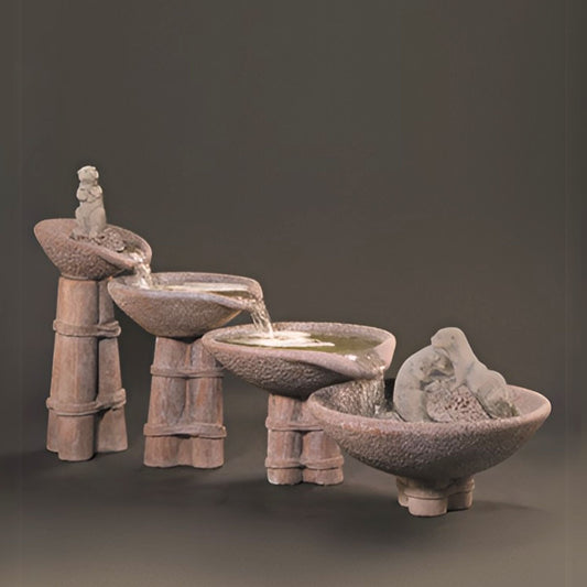 Fiore Otter Cascading Concrete Fountain - #280