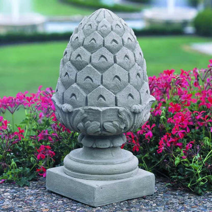 Campania Longwood Pineapple Concrete Finial Statue - #S255