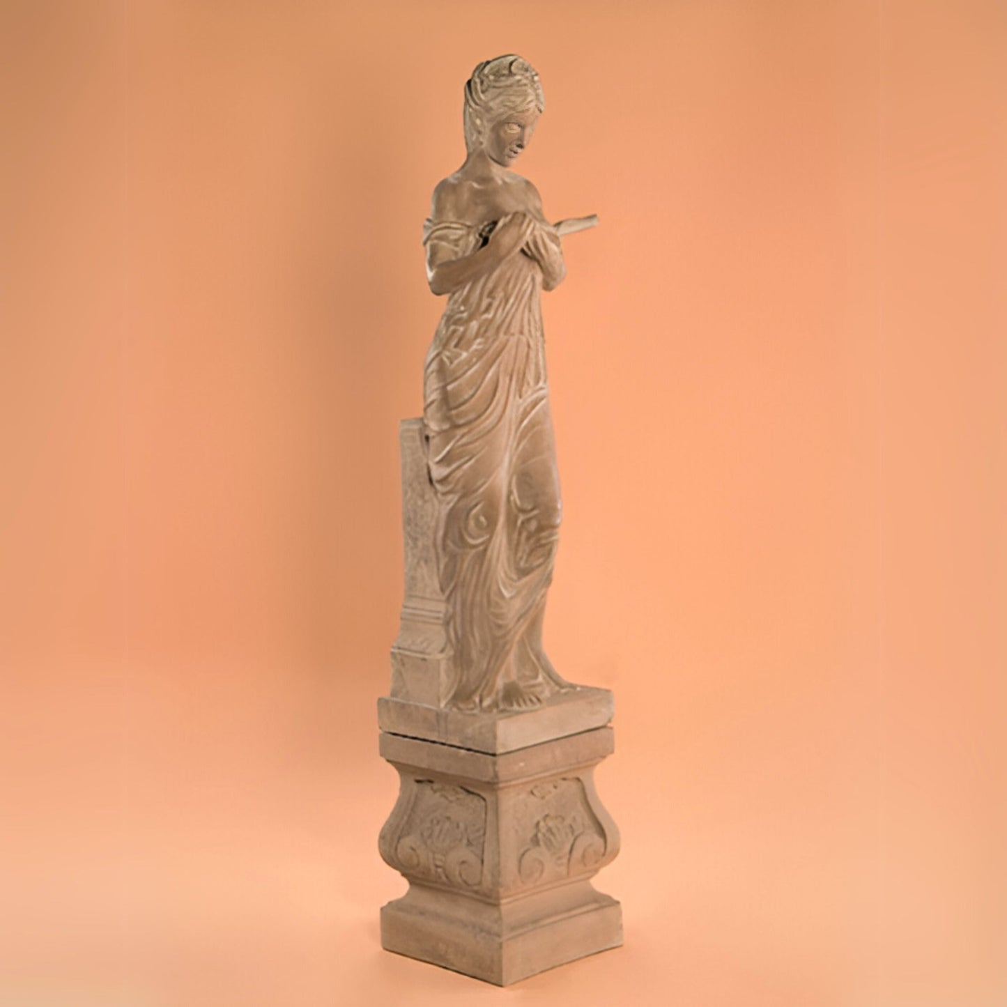 Fiore Marsala Woman Concrete Garden Statue - #745