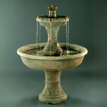 Fiore Old Shasta 2-Tier Concrete Fountain - #LG104