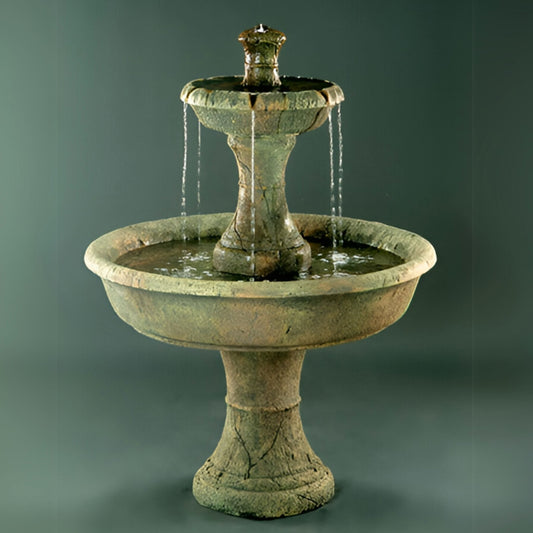 Fiore Old Shasta 2-Tier Concrete Fountain - #LG104