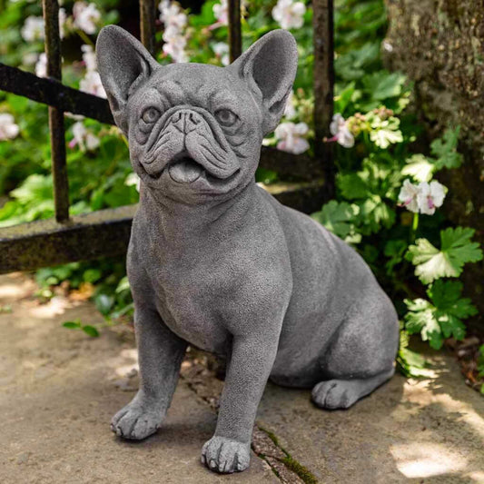 Campania International Frenchie Concrete Garden Statue