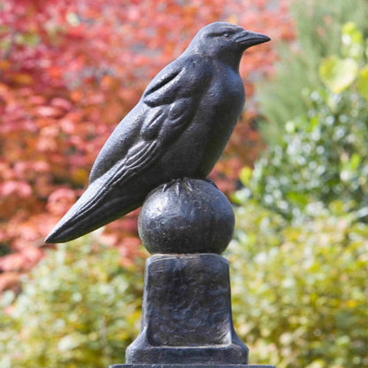 Campania Raven Concrete Garden Statue - #A360