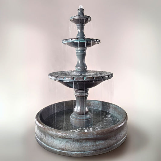 Fiore Monaco Three Tier Fountain with 55" Basin- #LG169FB