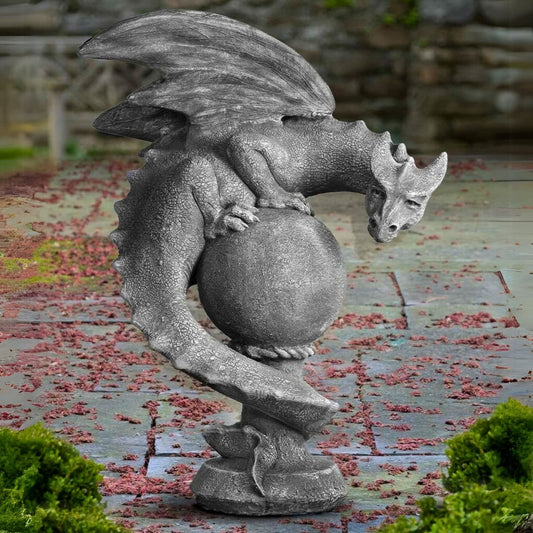 Campania Sentry Dragon Concrete Garden Statues